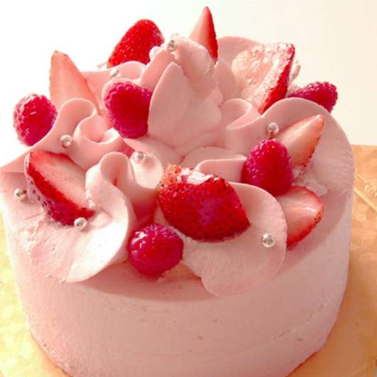 ピンククリームリボン